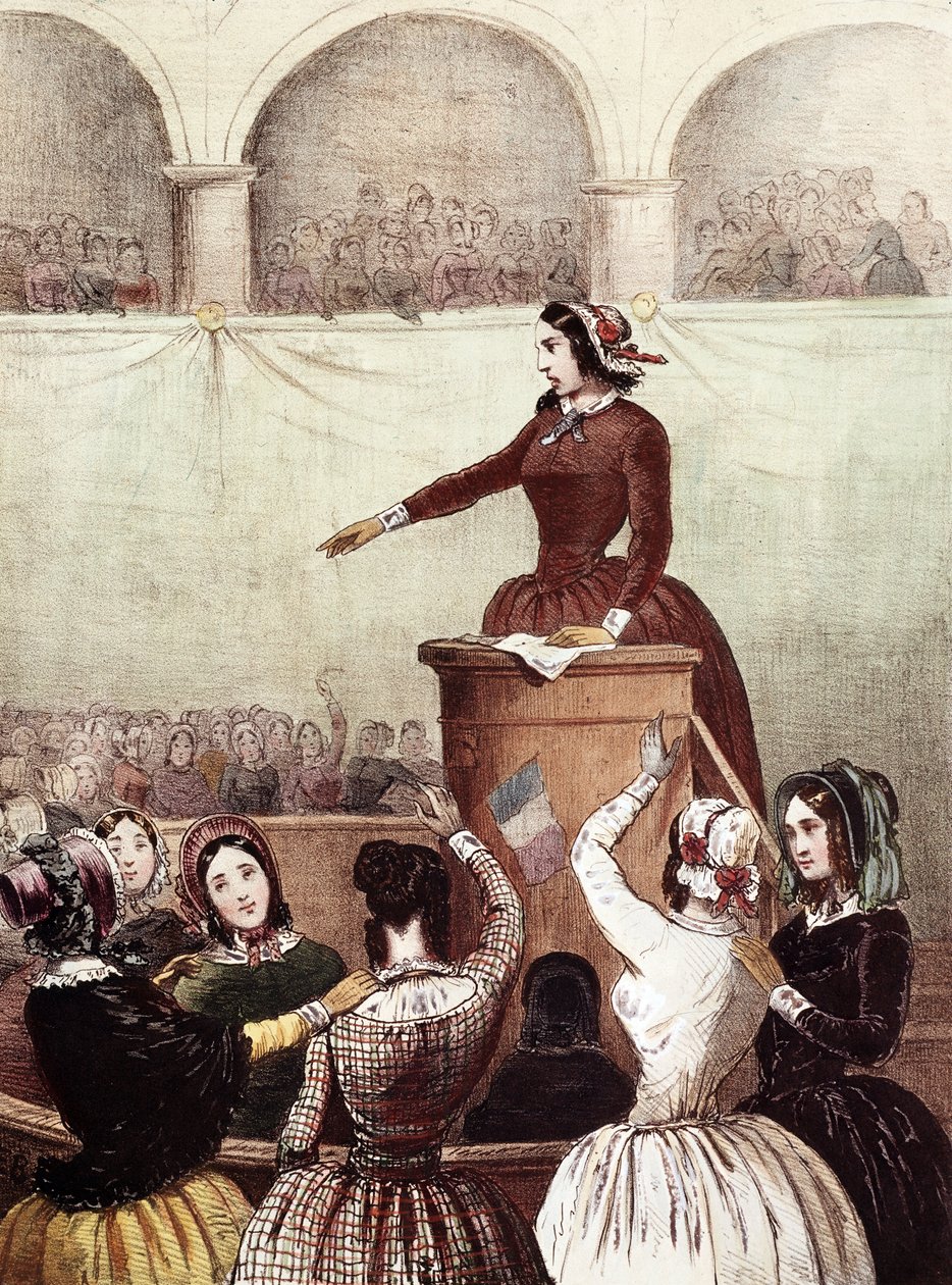 Damklubb - 1848 - Damklubb av Francois Desire Gosselin