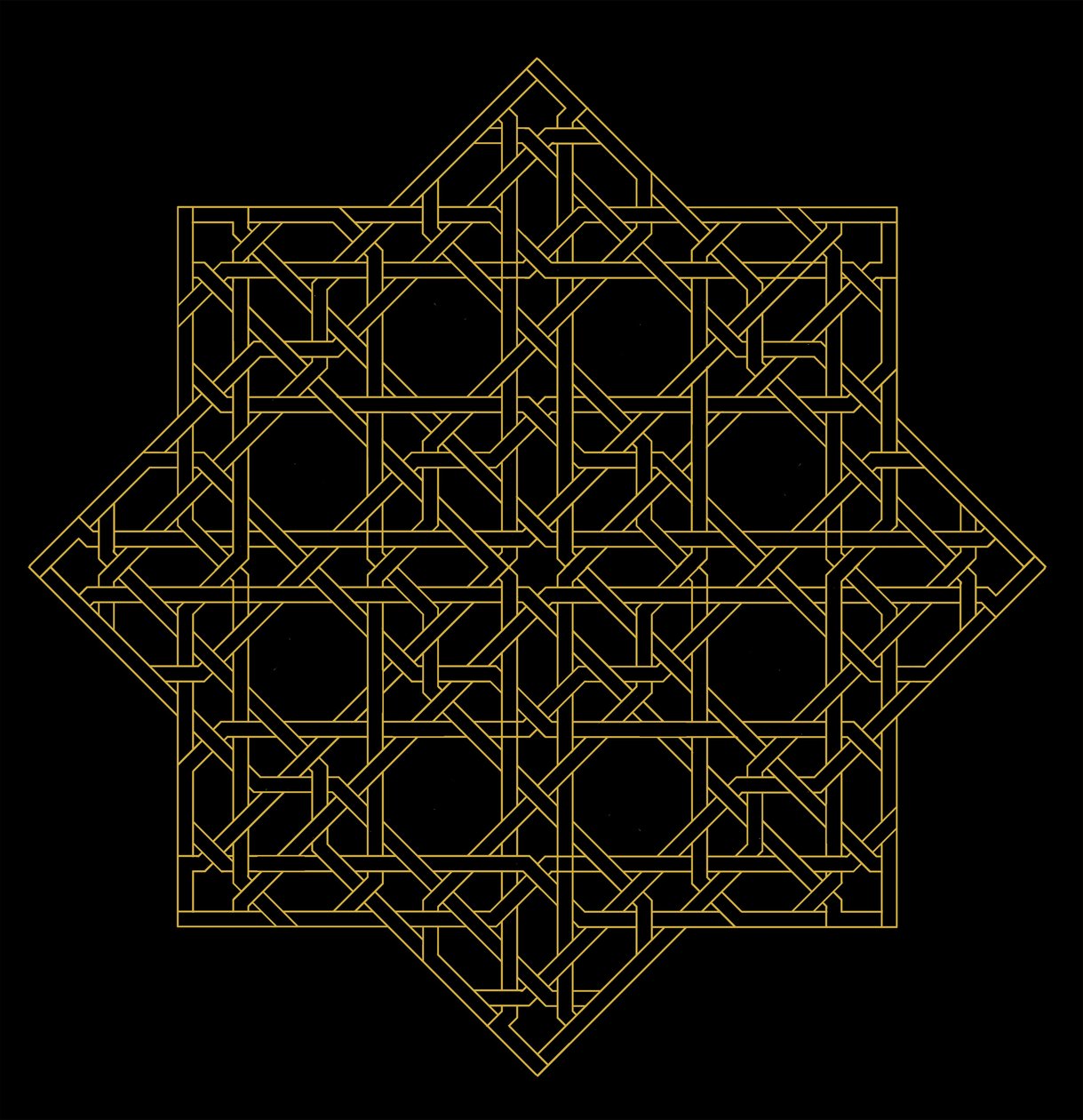 Maze, 2016, (screentryck på papper) av Francois Domain