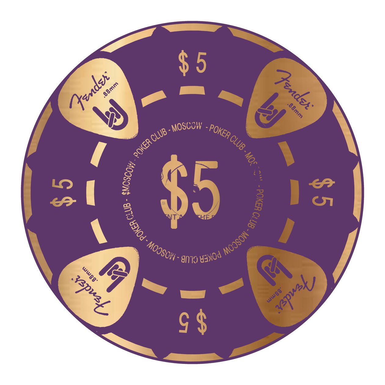 PokerChip, 2015, digitalt av Francois Domain