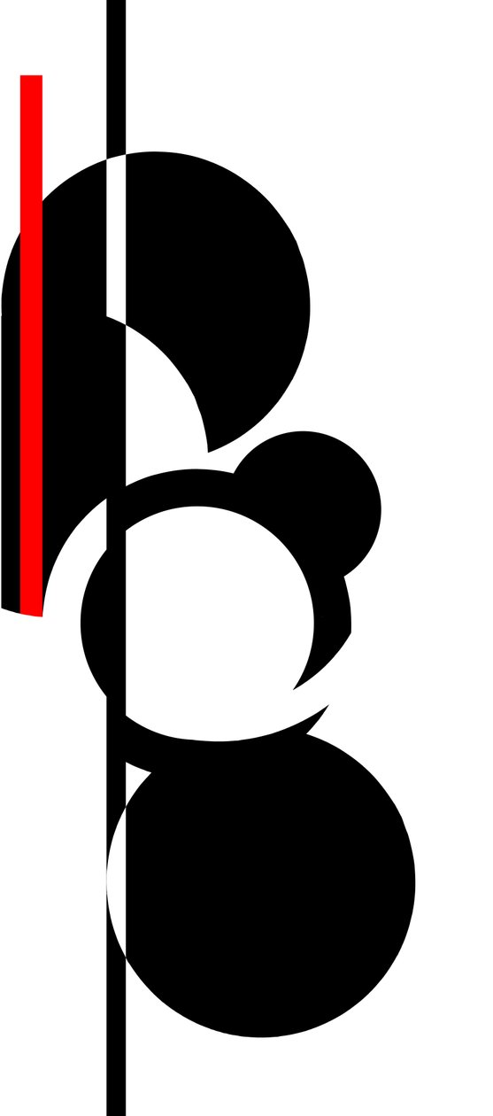 Treble Clef, 2016, (screentryck) av Francois Domain