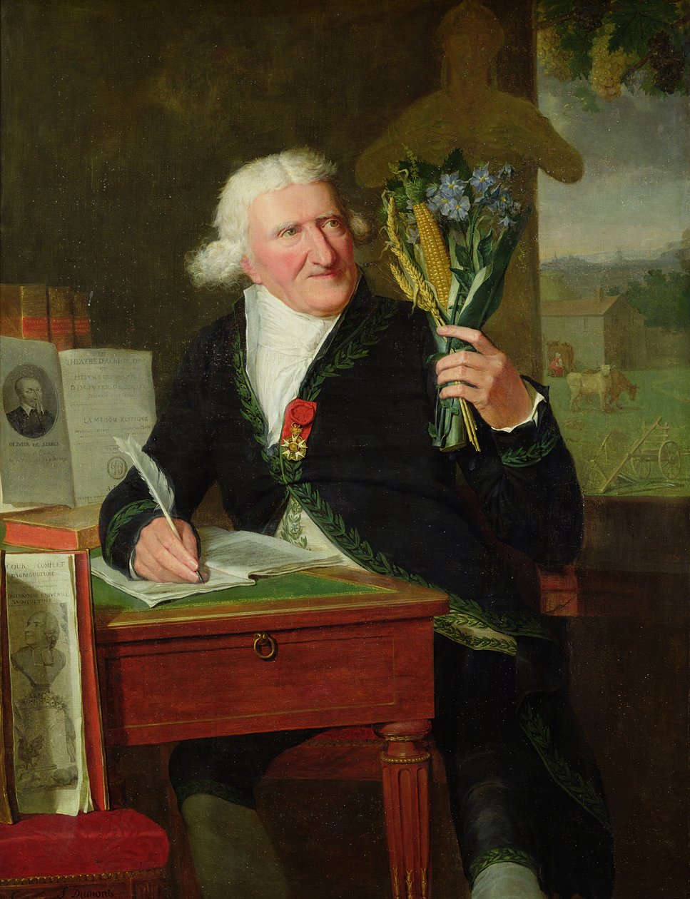 Porträtt av Antoine Parmentier (1737-1813) 1812 (olja på duk) av Francois Dumont