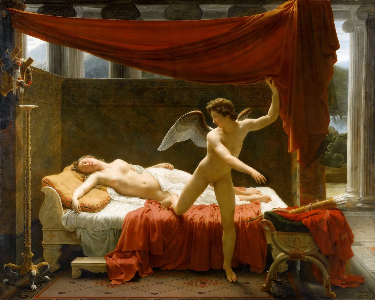 Amor och Psyche av Francois Edouard Picot