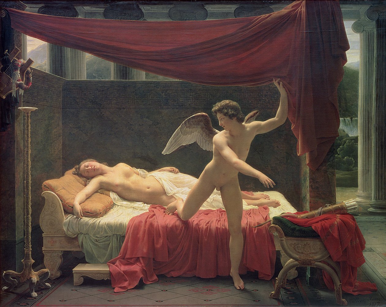 Amor och psyke, 1817 av Francois Edouard Picot