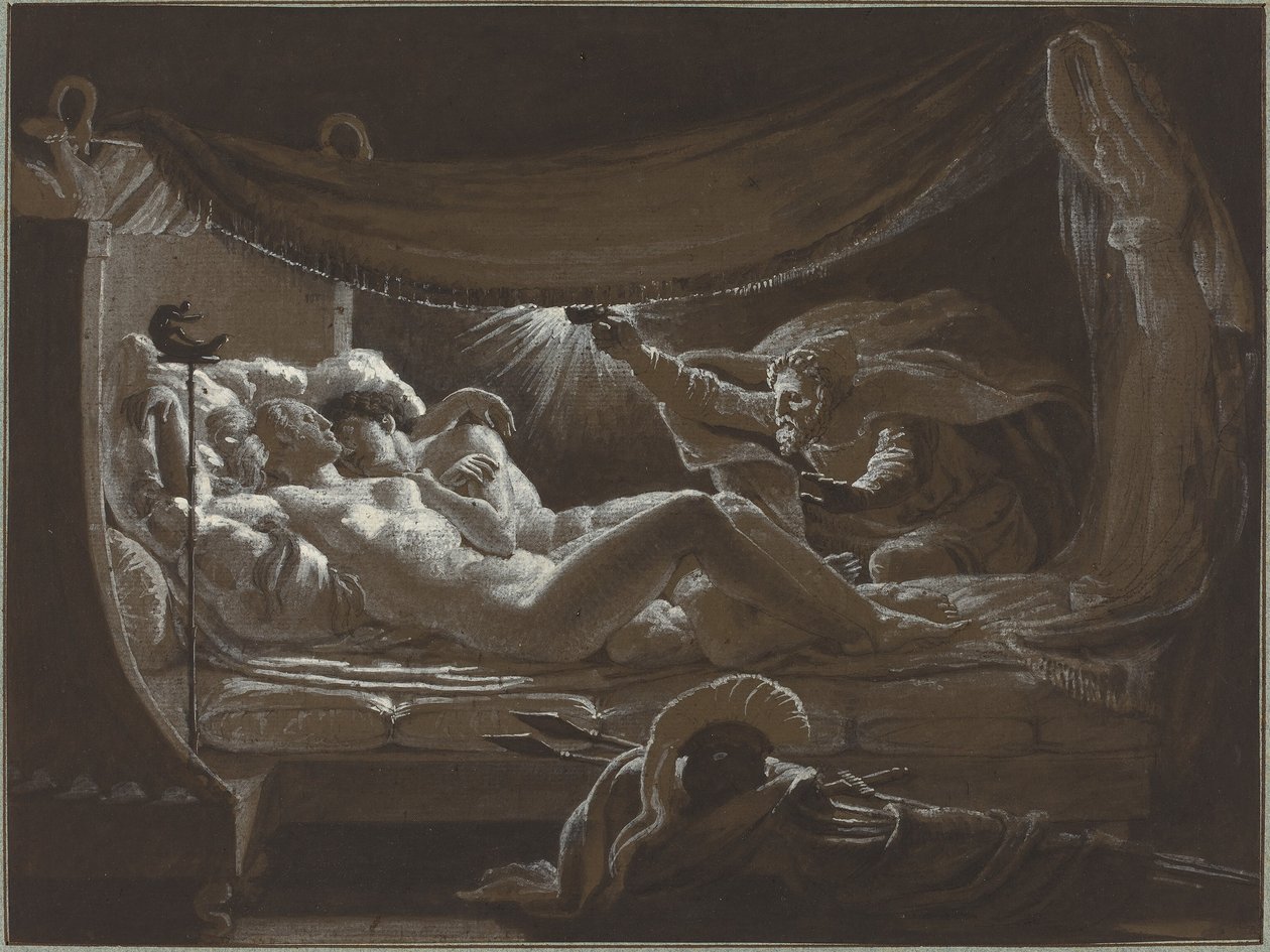 Vulcan upptäcker Venus och Mars av Francois Edouard Picot