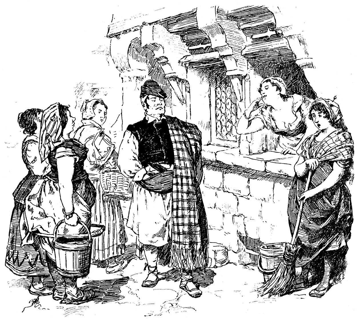 Illustration till Paul Scarrons "Comic Romanesque": Kapitel 19 i del 2 