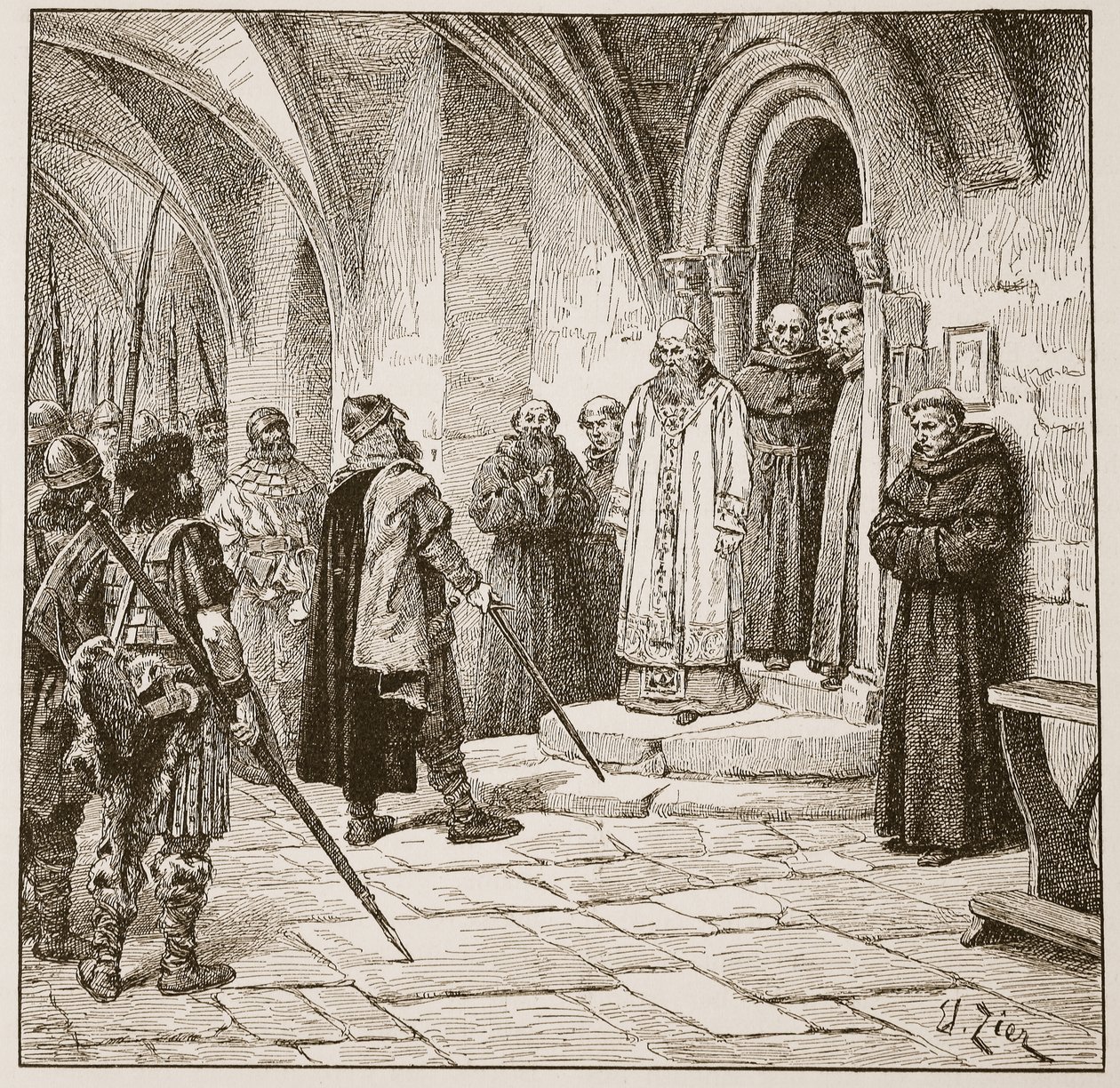 Swein kräver lösen, illustration från 