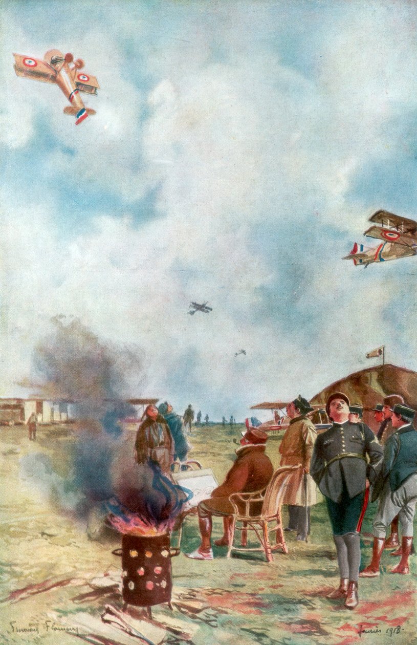 En inversion lite nära marken, 1918, 1926 av Francois Flameng
