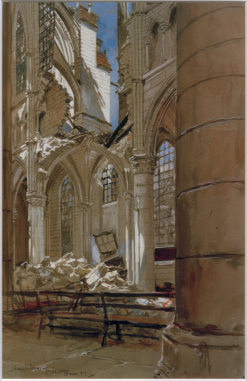 Soissons, 18 maj 1915 av Francois Flameng