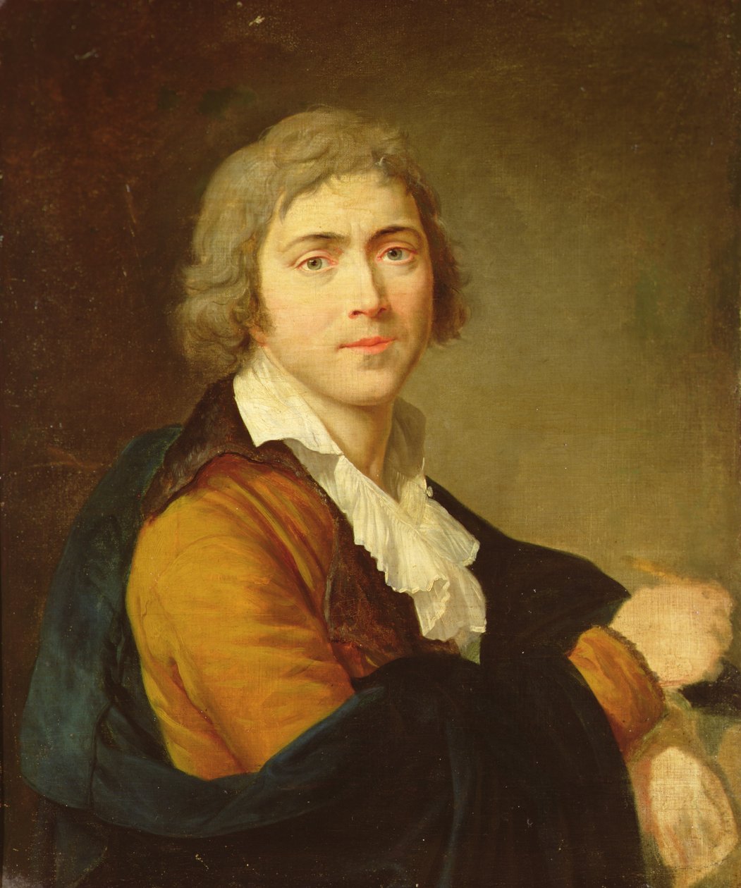 Självporträtt (olja på duk) av Francois Guillaume Menageot