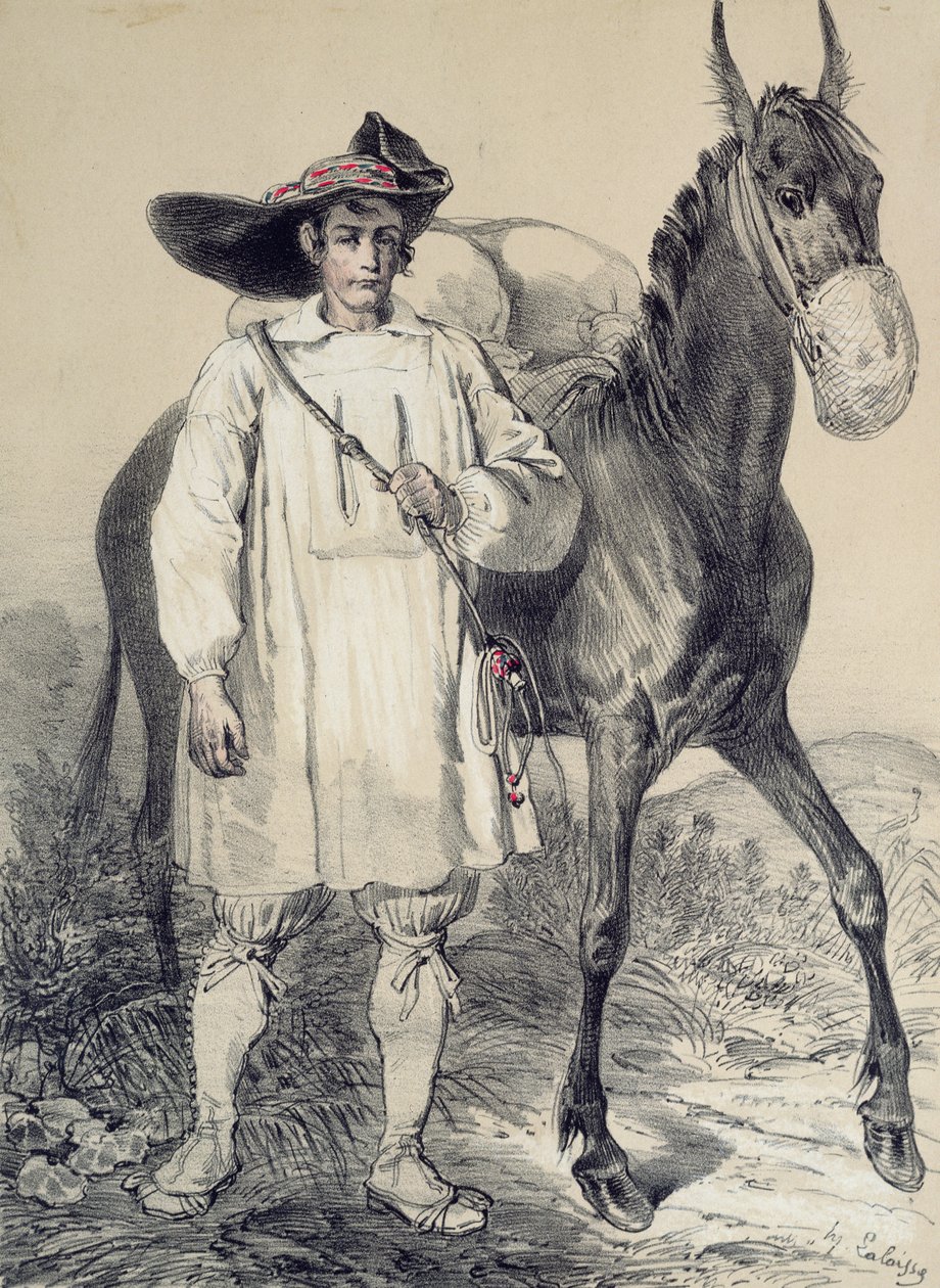 Saltarbetare från Batz av Francois Hippolyte Lalaisse