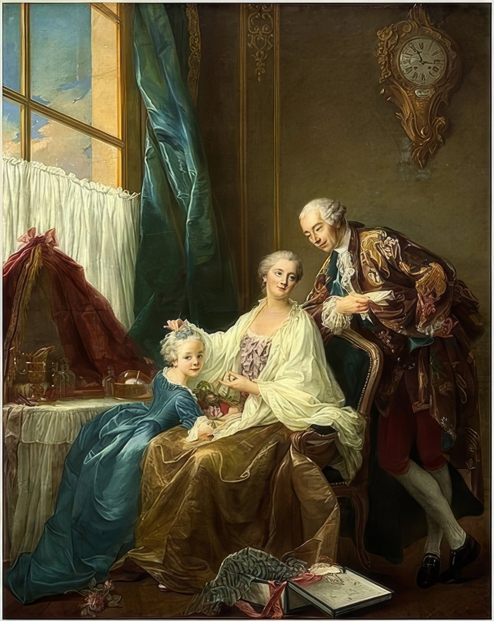 Familjeporträtt. 1756 av Francois Hubert Drouais