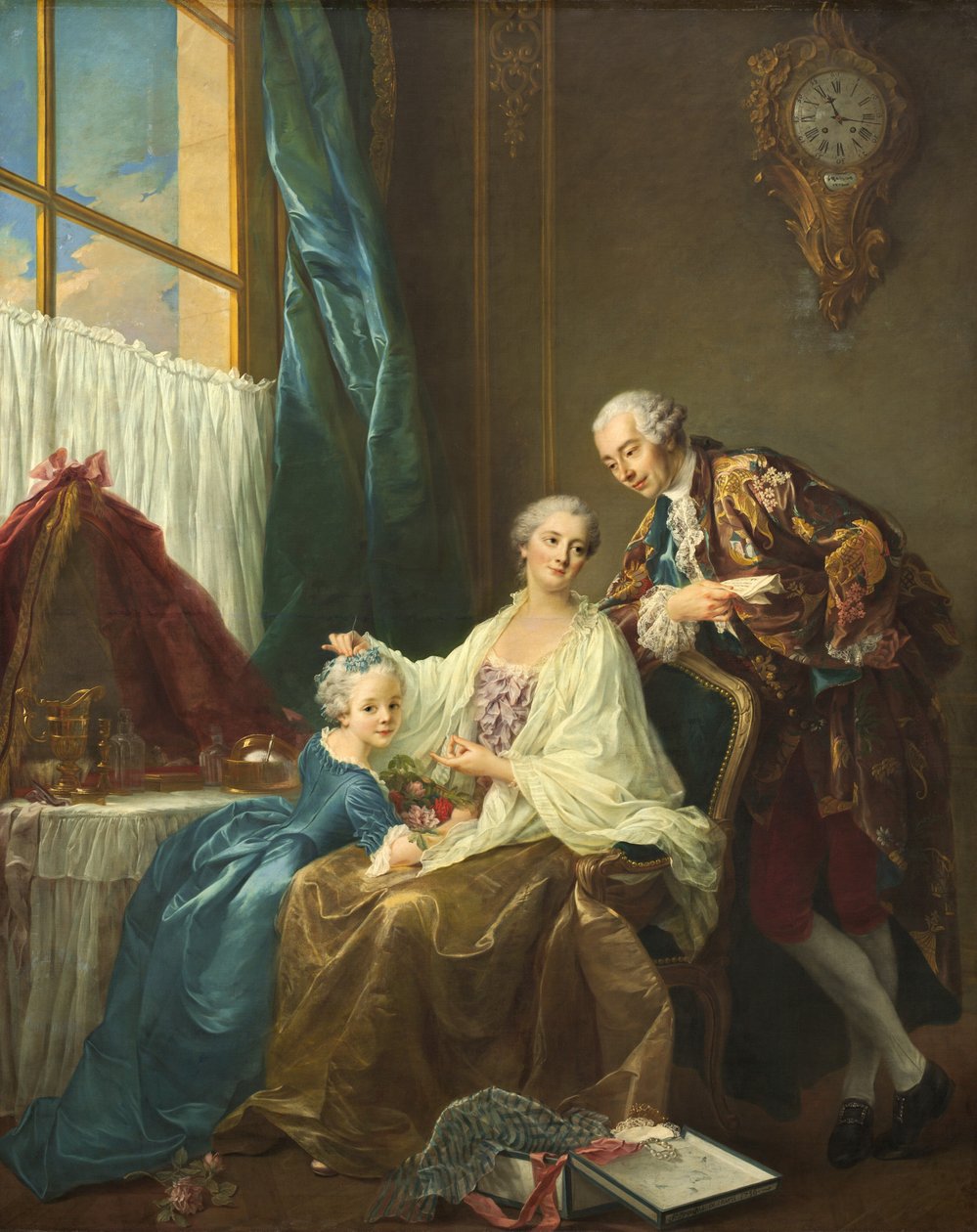 Familjeporträtt, 1756. av Francois Hubert Drouais