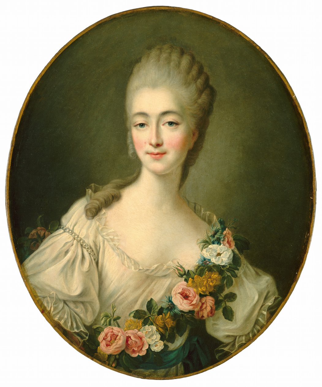Jeanne Bécu, grevinna av Barry, ca. 17701774. av Francois Hubert Drouais