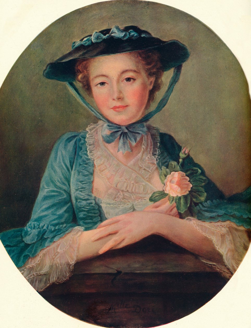Fröken Doré - Franska skolan, c1760, 1910 av Francois Hubert Drouais