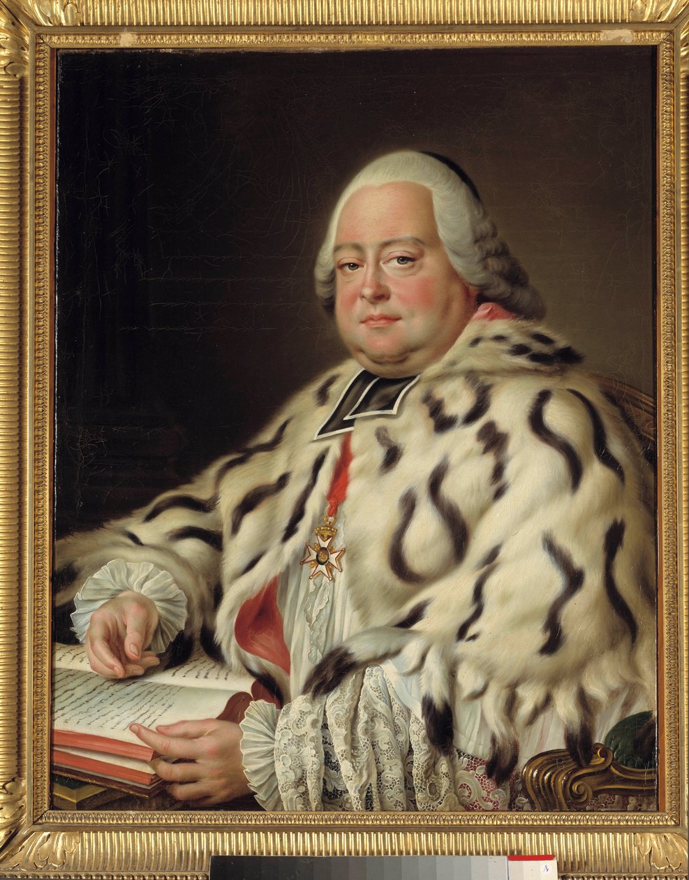 Porträtt av Francois Camille de Lorraine, riddare av Malta (1726-1788) Abbe av Saint Victor av Marseille, stordekanus för kapitlet i katedralen i Strasbourg Målning av Francois Hubert Drouais (1727-1775) 1700-talet. Dämpa. 0,79 x 0,64 m. Versailles, av Francois Hubert Drouais