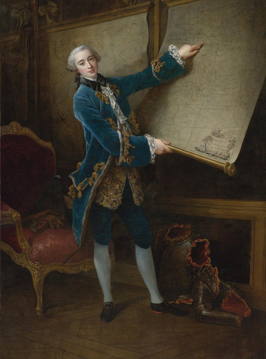 Porträtt av Comte de Vaudreuil 1740-1817 av Francois Hubert Drouais