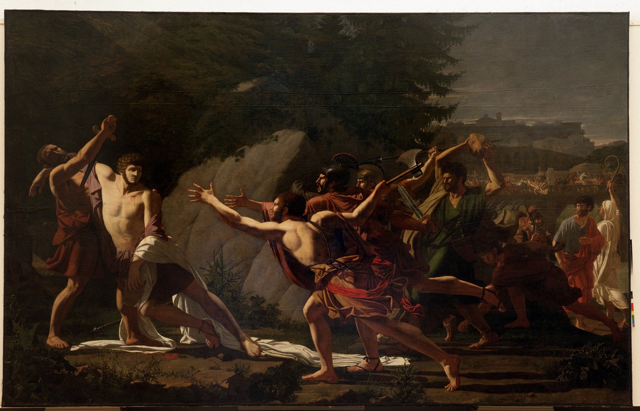 Caius Gracchus död (en av Gracques) (2:a århundradet f.Kr.) av Francois Jean Baptiste Topino Lebrun