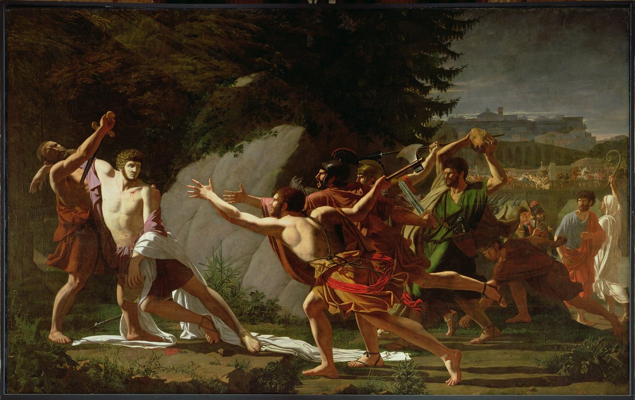 Caius Gracchus död (ca 159-121 f.Kr.) 1792-97 av Francois Jean Baptiste Topino Lebrun