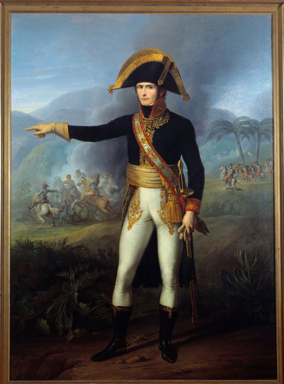 Porträtt vid foten av general Charles Leclerc (1772-1802) Målning av Francois Joseph Kinson (1771-1839) Malmaison från 1800-talet, musee du chateau av Francois Josephe Kinson