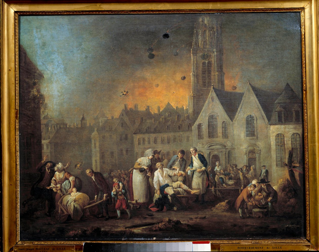 Revolutionära krig: belägringen av Lille av Francois Louis Joseph Watteau