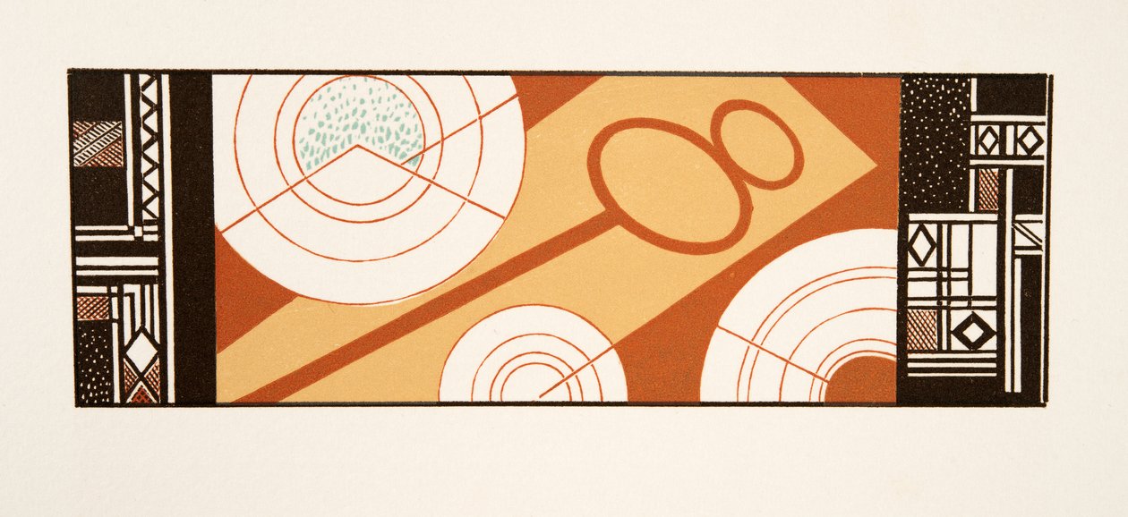 Grafisk illustration från Prometheus Enchained av Aeschylus, pub. 1941 (stenciltryck) av Francois Louis Schmied