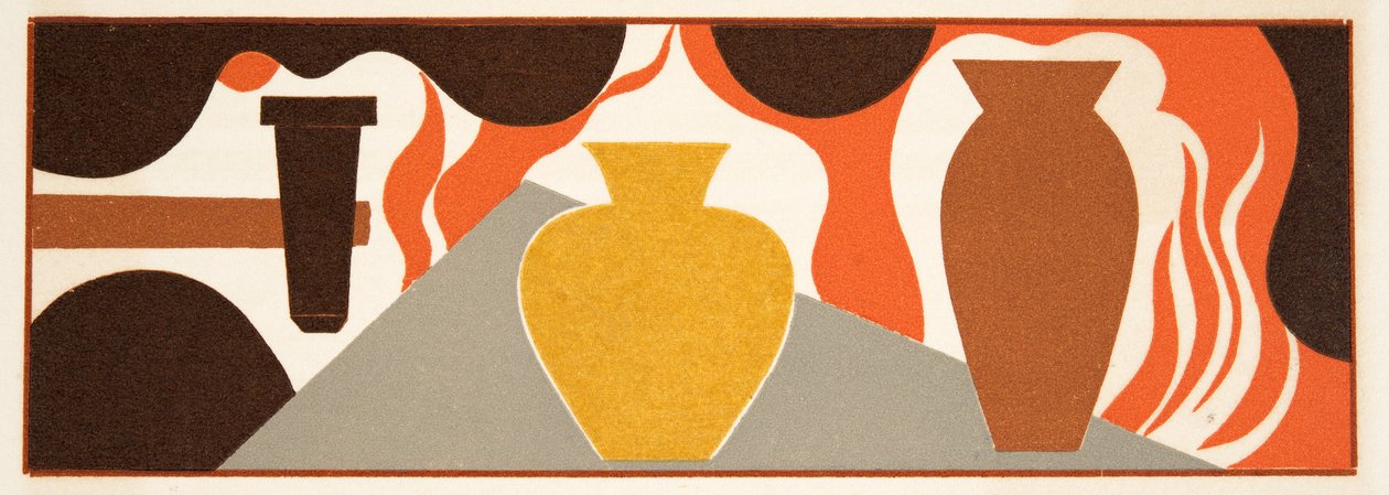 Grafisk illustration från Prometheus Enchained av Aeschylus, pub. 1941 (stenciltryck) av Francois Louis Schmied
