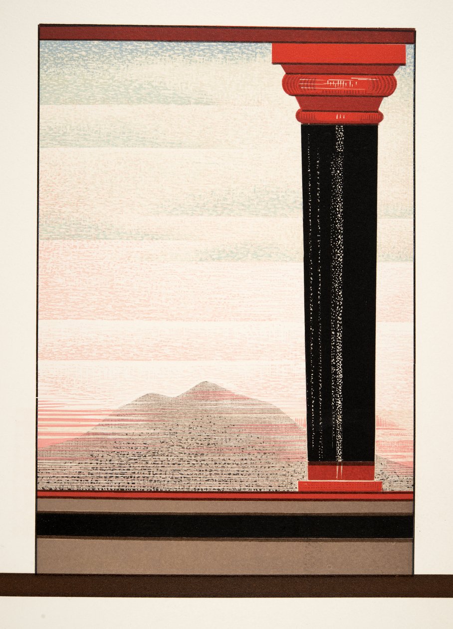 Illustration från Prometheus kedjad av Aeschylus, pub. 1941 (stenciltryck) av Francois Louis Schmied