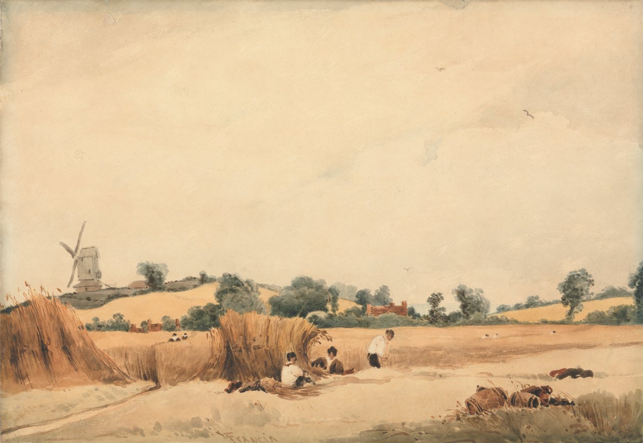 Skörd av Francois Louis Thomas Francia