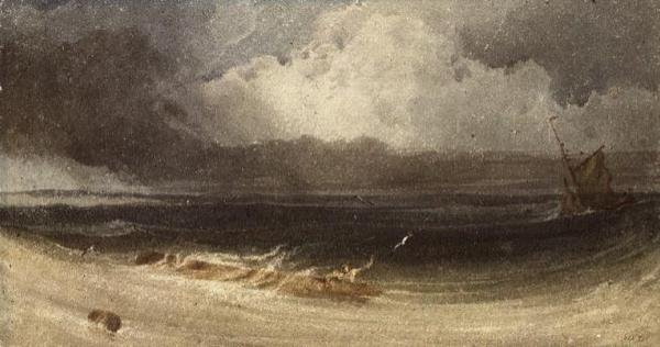 Den skeppsbrutna sjömannen av Francois Louis Thomas Francia