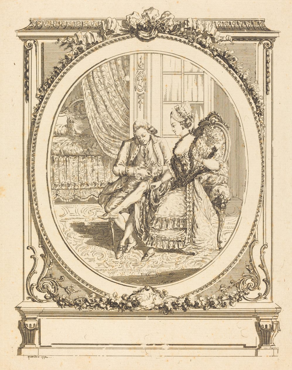 strumpebandet av Francois Marie Isidore Queverdo