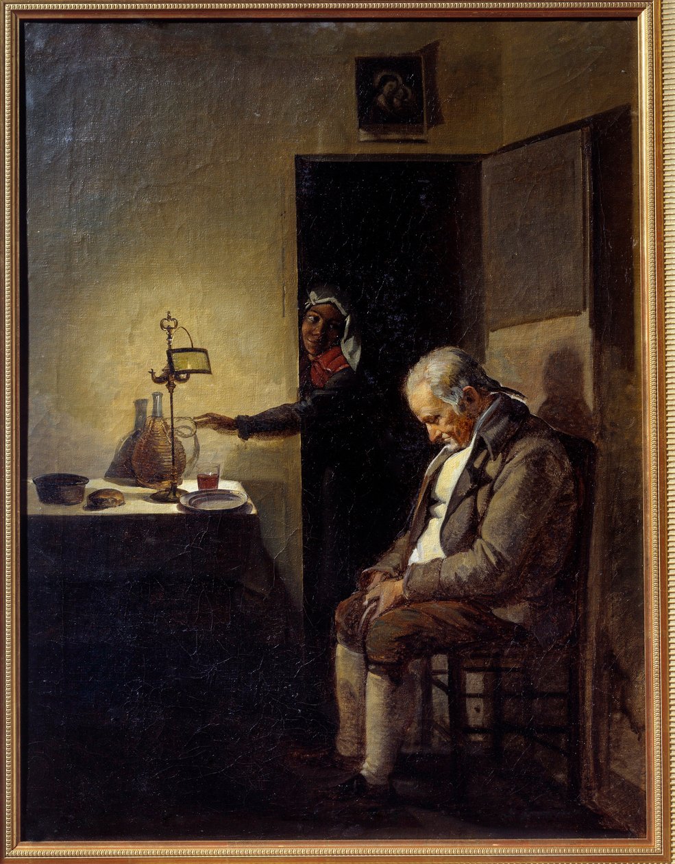 Sömnmålning av Francois Marius Granet (1775-1849) 1800-talets Aix en Provence, Musee Granet av Francois Marius Granet