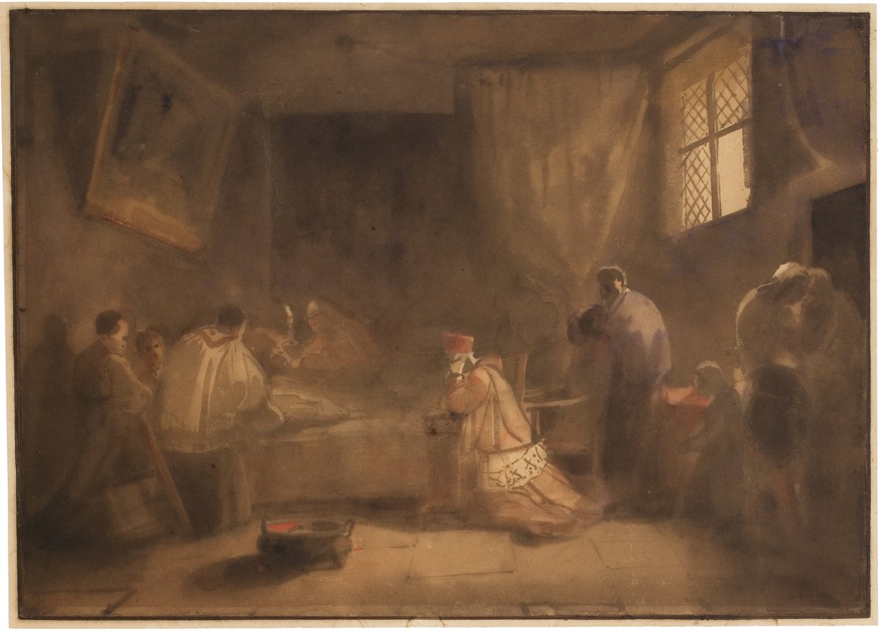 Poussins död av Francois Marius Granet