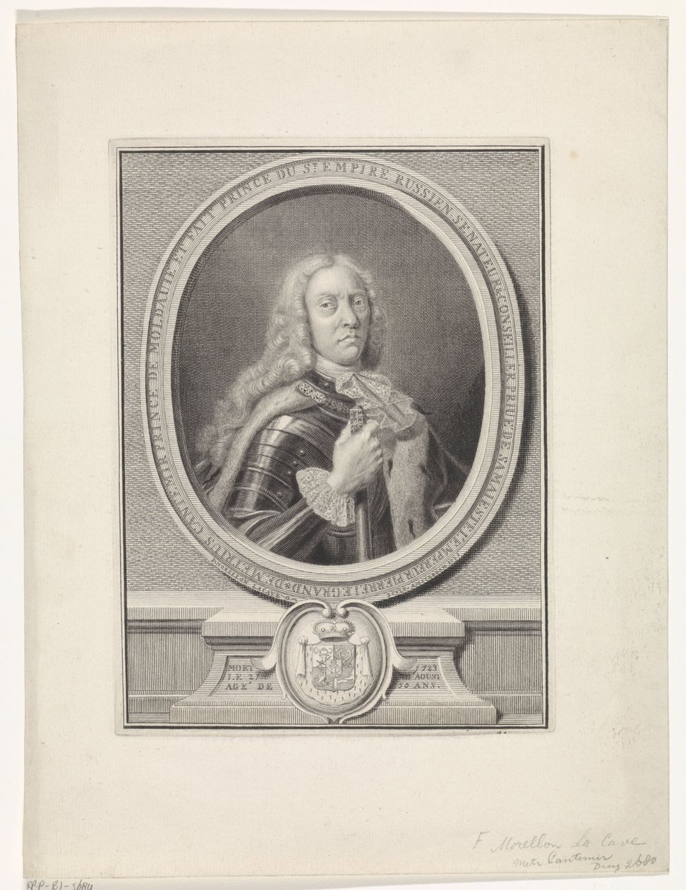 Porträtt av Dimitrie Cantemir (1673-1723) av Francois Morellon la Cave