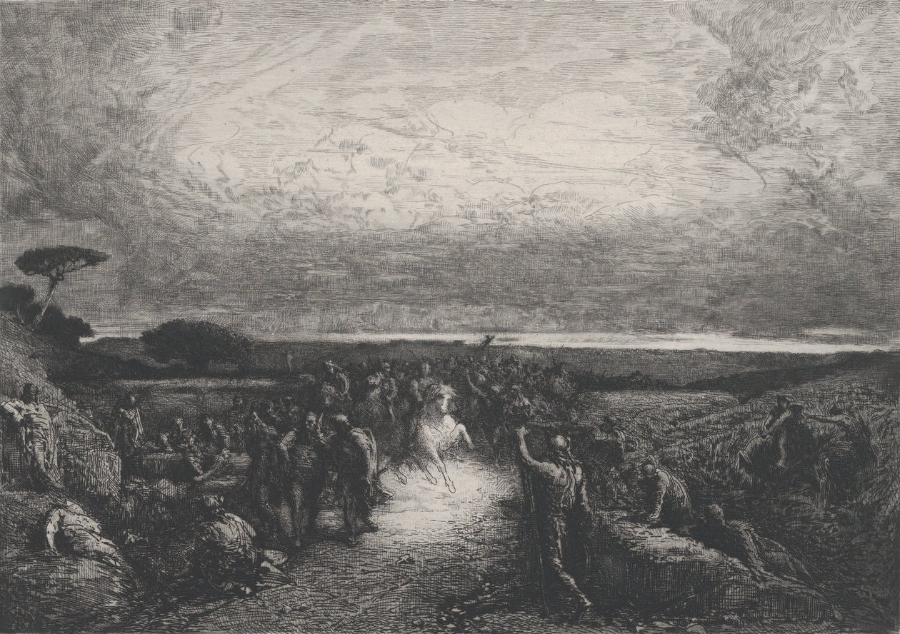 Roms kampanj, 1800-talet. av Francois Nicolas Chifflart