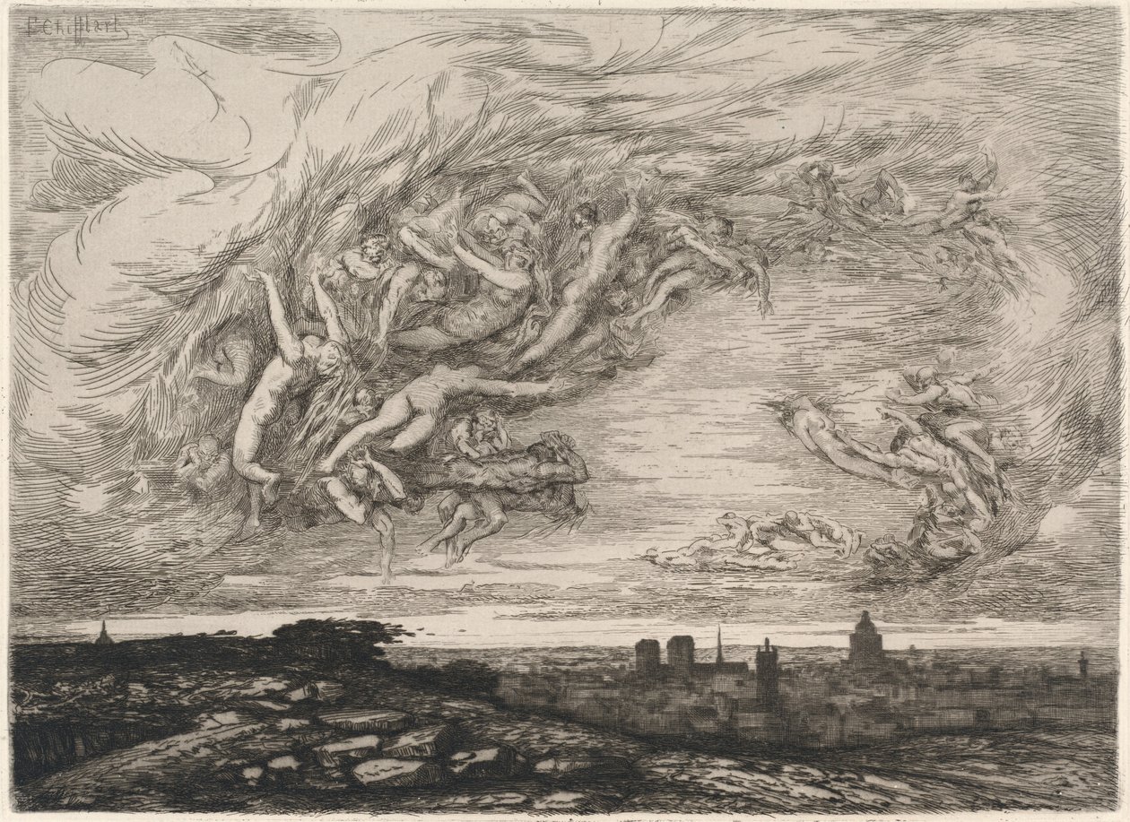 Kolera i Paris av Francois Nicolas Chifflart