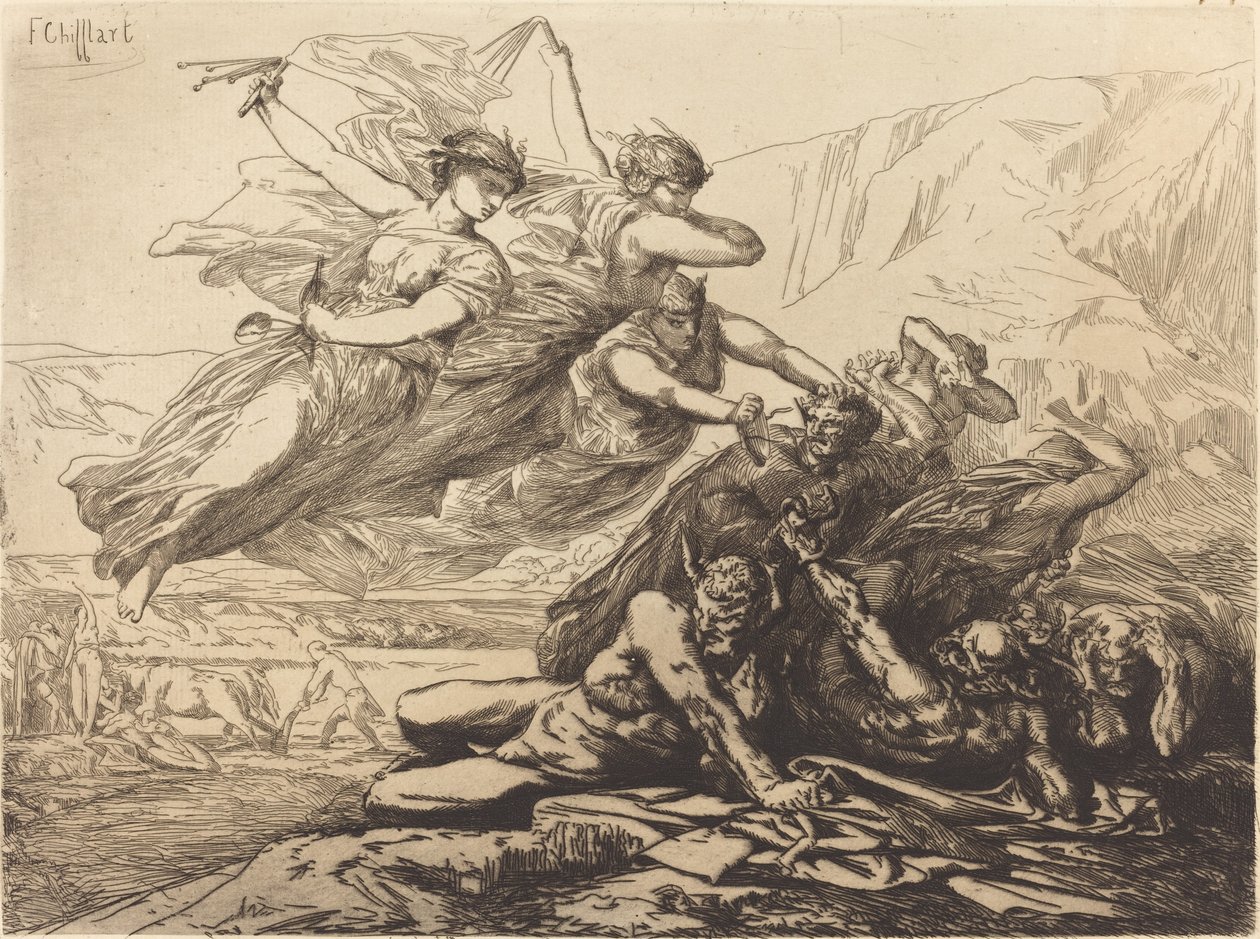Rättvisa, hämnd och sanning av Francois Nicolas Chifflart