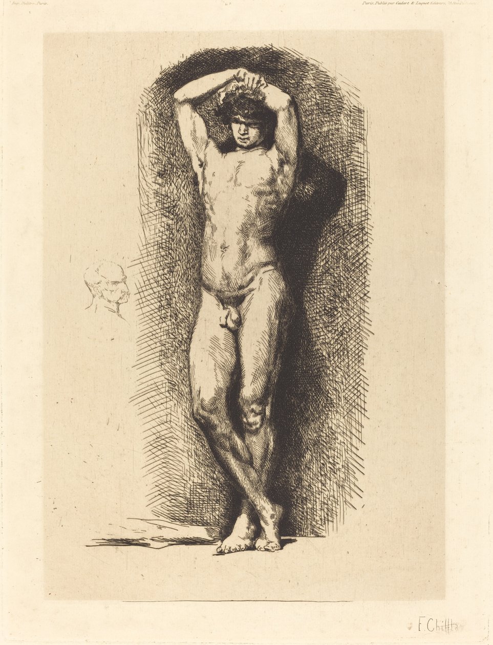 Manlig akademi av Francois Nicolas Chifflart