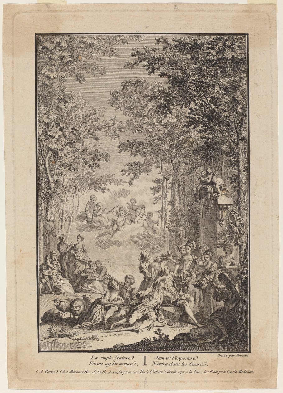 Den enkla naturen av Francois Nicolas Martinet