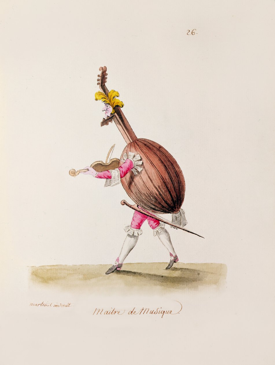 Musikmästaren, c.1780 av Francois Nicolas Martinet