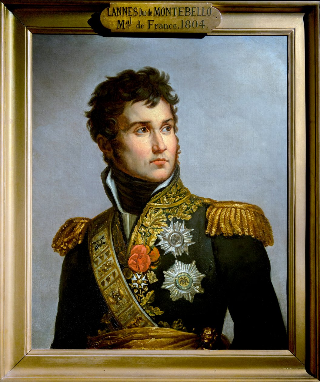 Porträtt av Jean Lannes, hertig av Montebello (1769-1809) marechal of Empire Kopia av Volpeliere från Lannes fotavtryck av Gerard - Paris - Musee de l