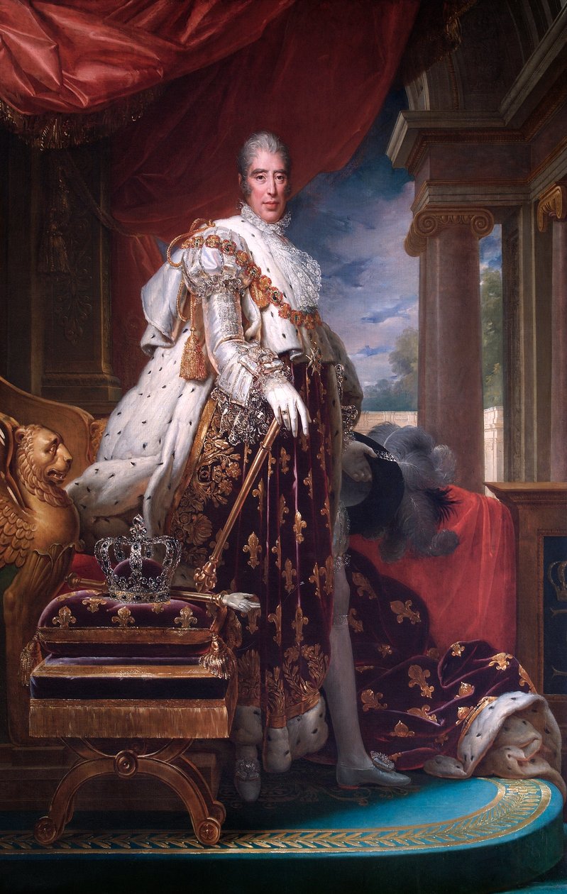 Charles X (olja på duk) av Baron François Pascal Simon Gérard