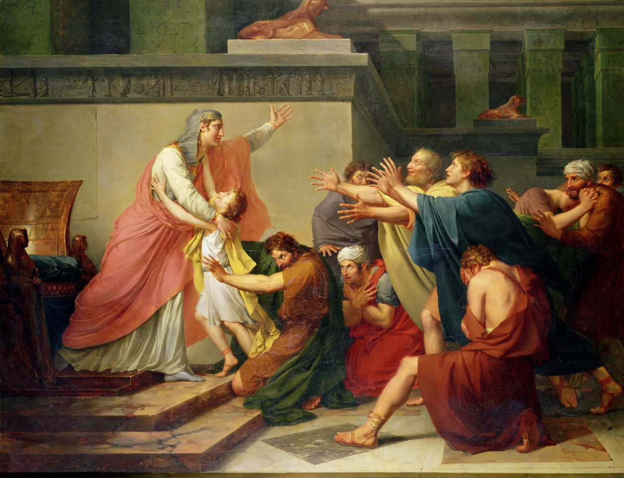 Joseph igenkänd av sina bröder (olja på duk) av Baron François Pascal Simon Gérard