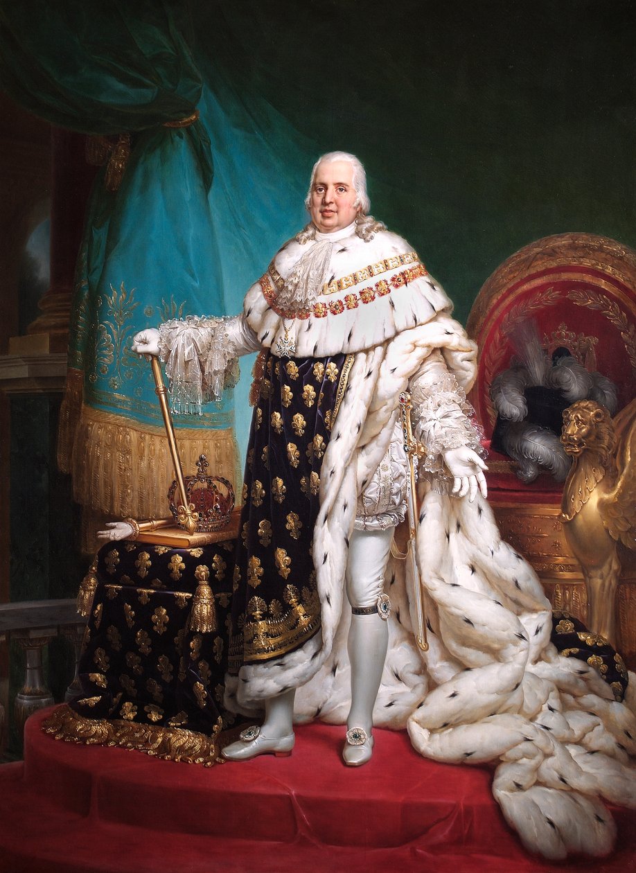Ludvig XVIII (olja på duk) av Baron François Pascal Simon Gérard