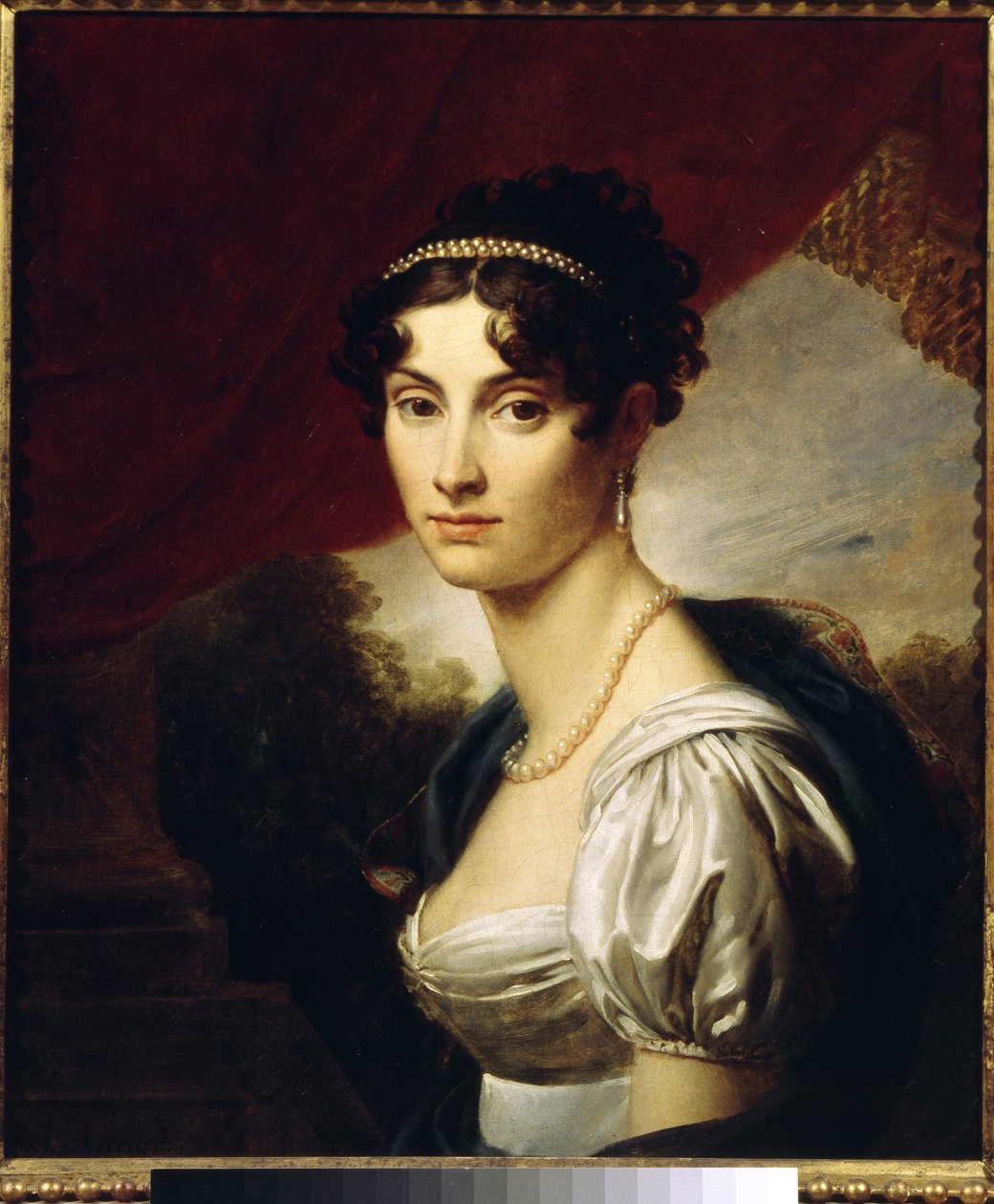 Porträtt av grevinnan Maria Kochubel (Porträtt av grevinnan Maria Kochubel). Målning av Francois Pascal Simon Gerard (1770-1837), olja på duk av Baron François Pascal Simon Gérard