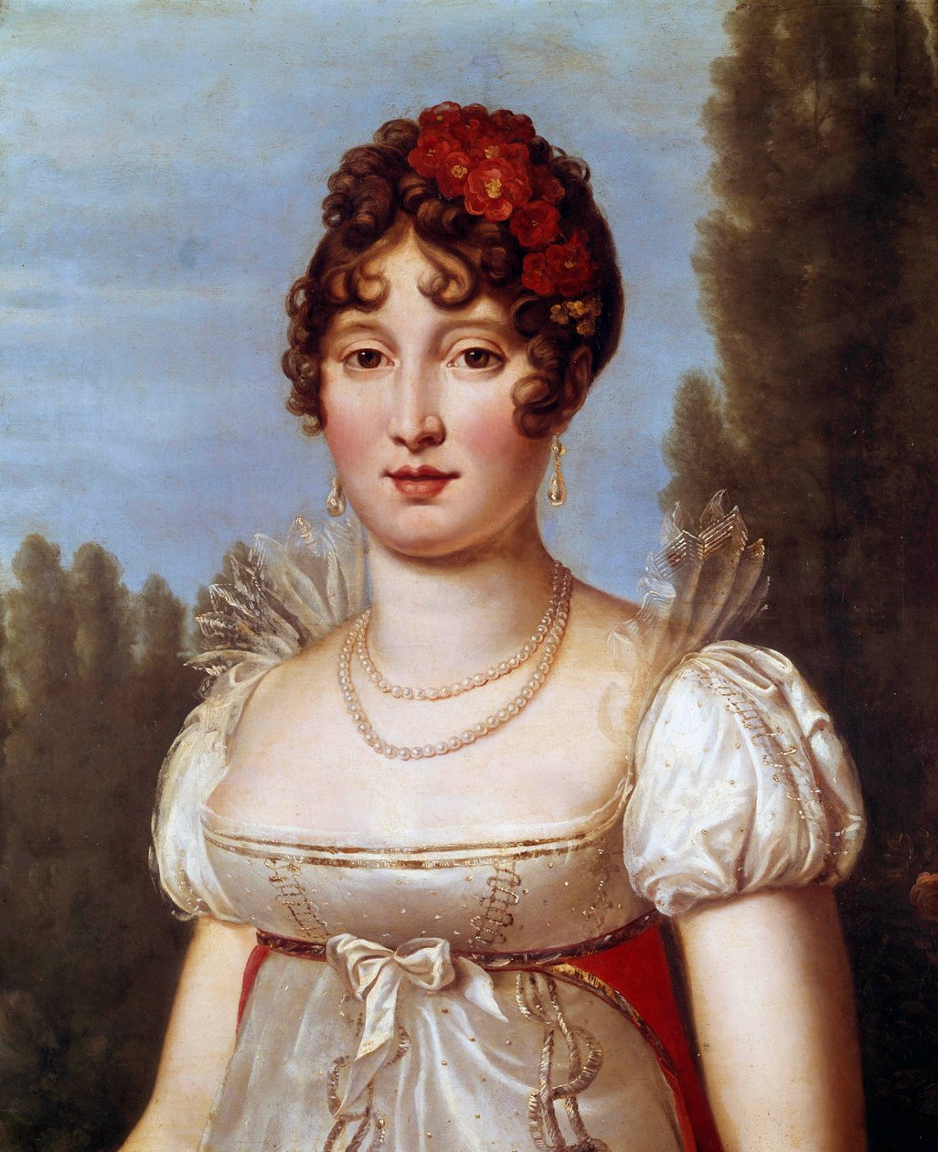 Porträtt av Caroline Murat (1782-1839) ne Bonaparte Målning av Francois Gerard (1770-1837) 1800-talets Paris, Musee Marmottan av Baron François Pascal Simon Gérard