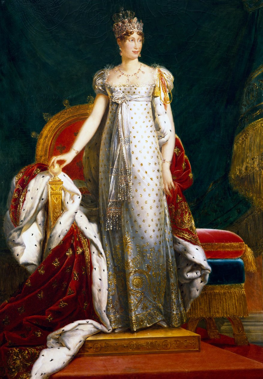 Porträtt av Marie Louise, kejsarinna av Frankrike, av Baron Francois Gerard, målning av Baron François Pascal Simon Gérard