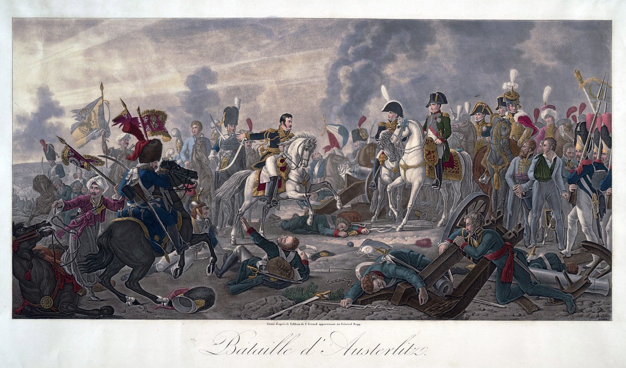 Slaget vid Austerlitz den 2 december av Baron François Pascal Simon Gérard