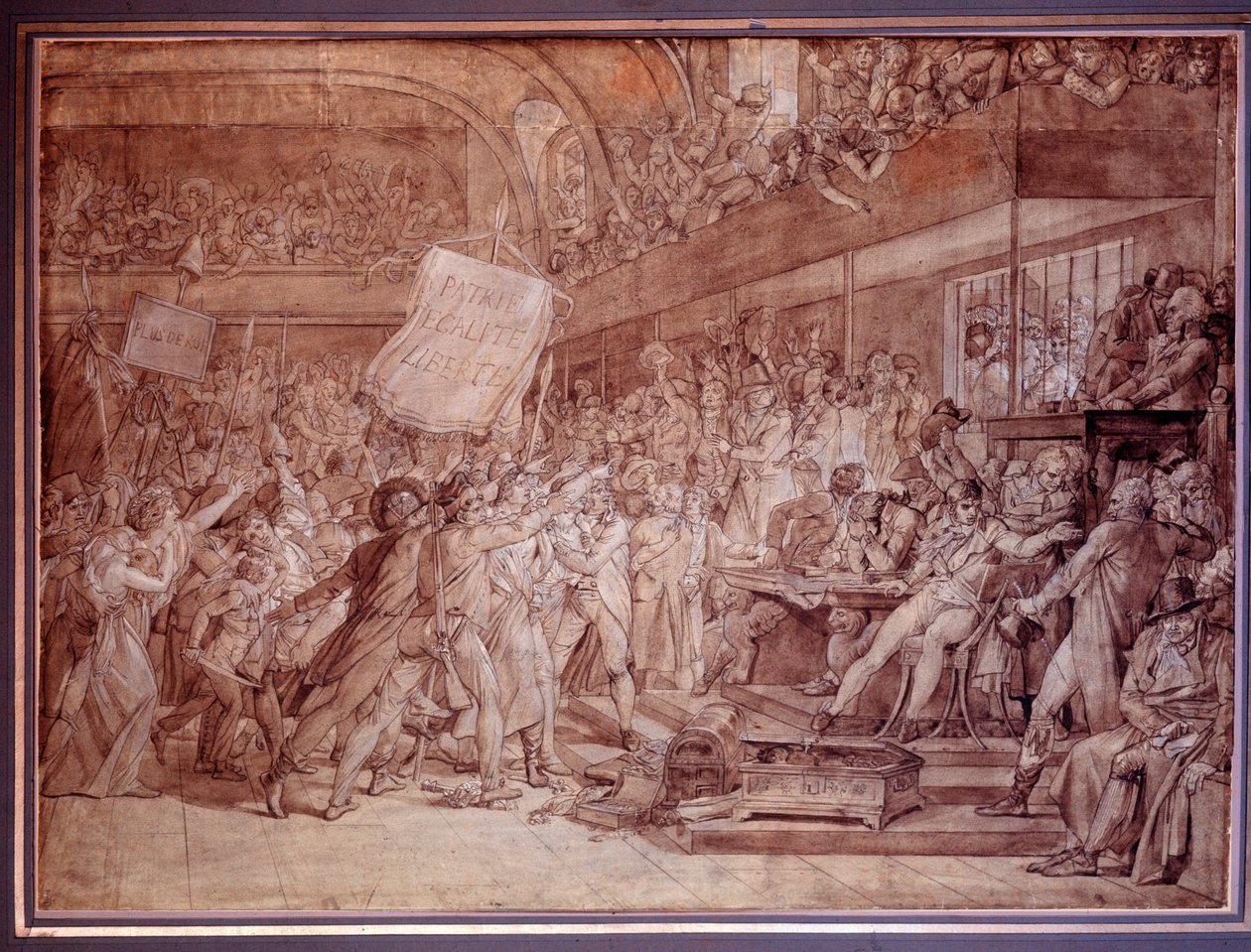 Folket i Paris stormar Tuilerierna den 10 augusti av Baron François Pascal Simon Gérard