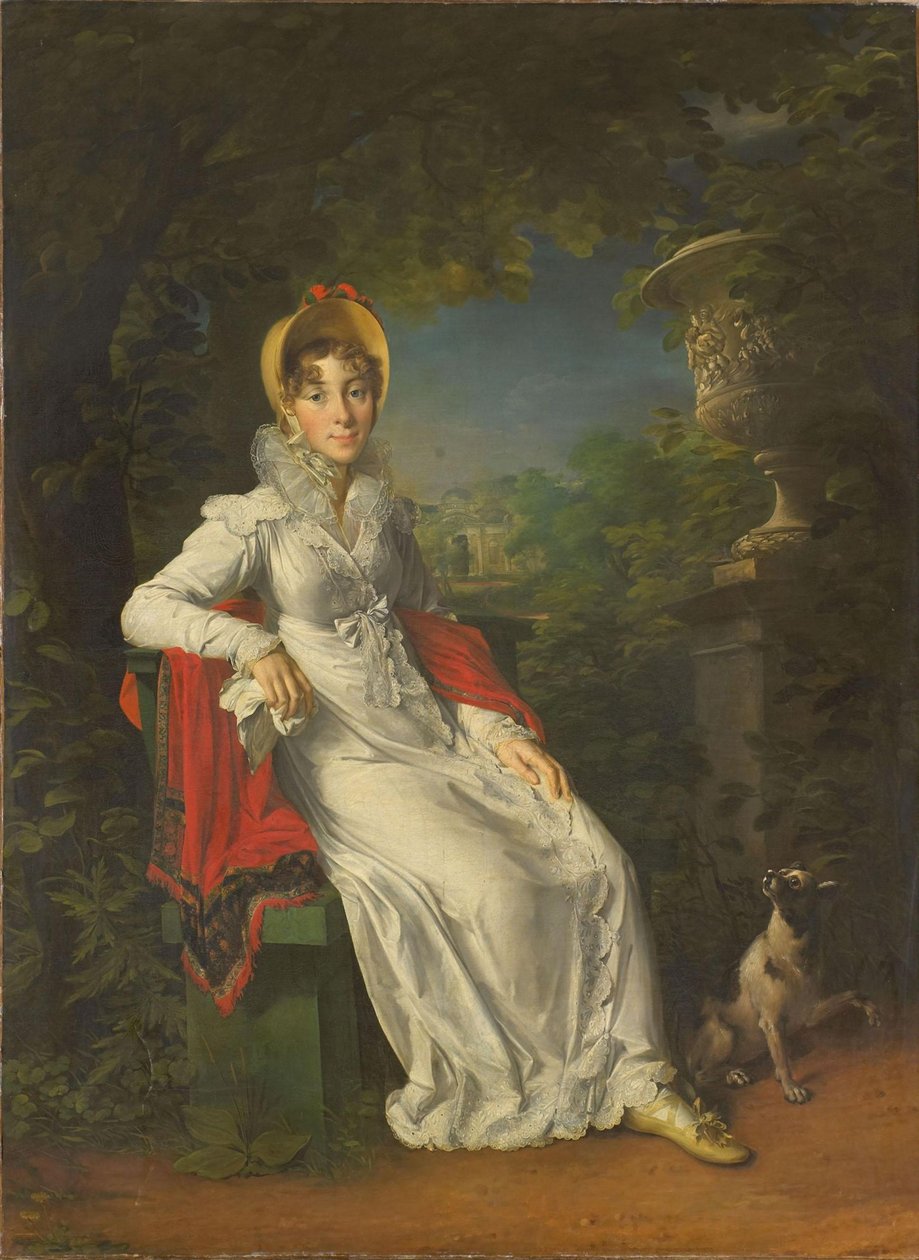 Caroline Bonaparte 1782-1839, drottning av Neapel och Sicilien, i Bois de Boulogne, 1820-1830 av Francois Pascal Simon Gerard