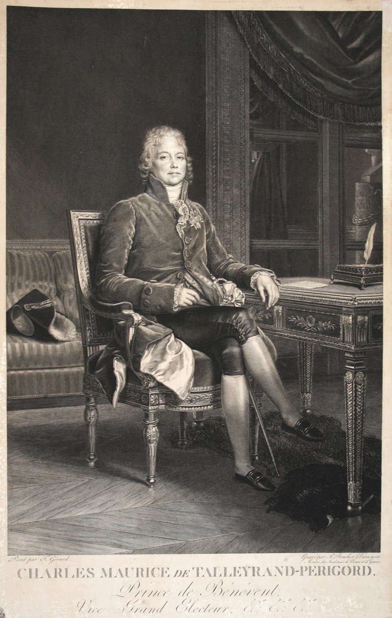 Charles Maurice de Talleyrand-Perigord, Prince of Benevent, Vice Grand Elector, pub. 1809 av Francois Pascal Simon Gerard